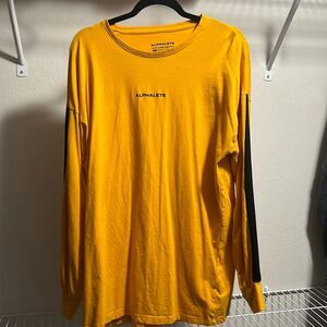 Men’s yellow alphalete long sleeve